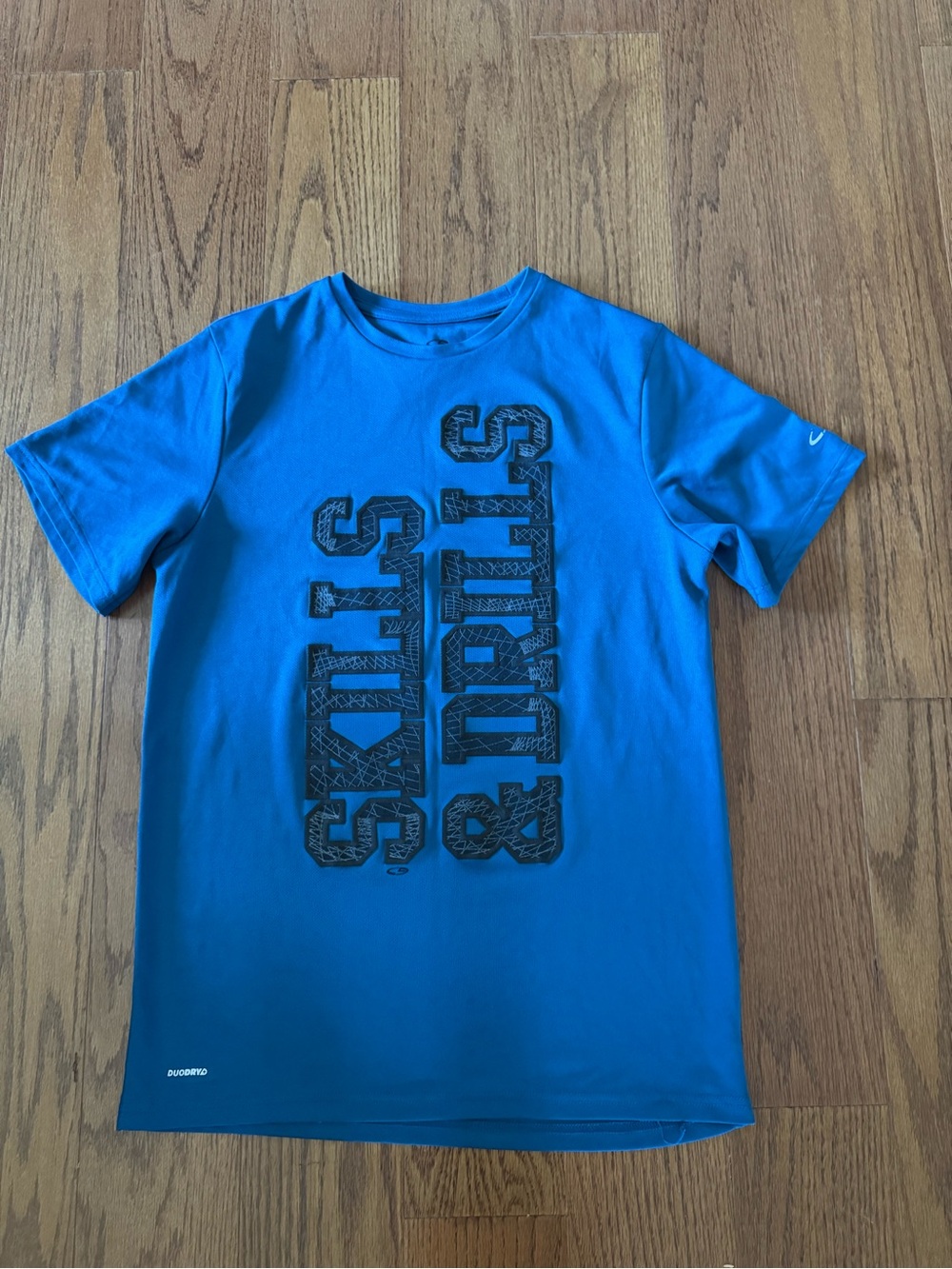 Boy’s Champion Blue "Skills & Drills" Athletic Tee Sz XL 16-18
